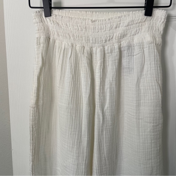 Abercrombie & Fitch - White Beach Cover Up Pants - Size M - Picture 2 of 4